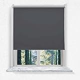 i@HOME Verdunkelungsrollos Thermorollo Ohne Bohren，Fensterrollo Innen Sonnenschutz für Fenster & Tür Dunkelgrau 90 x 150 cm（stoffbreite ca.86cm）