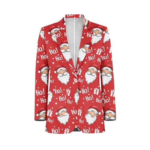 NRBEAWD Mens Christmas Blazer Ugly Xmas Suit Jacket Holiday Sport Coat