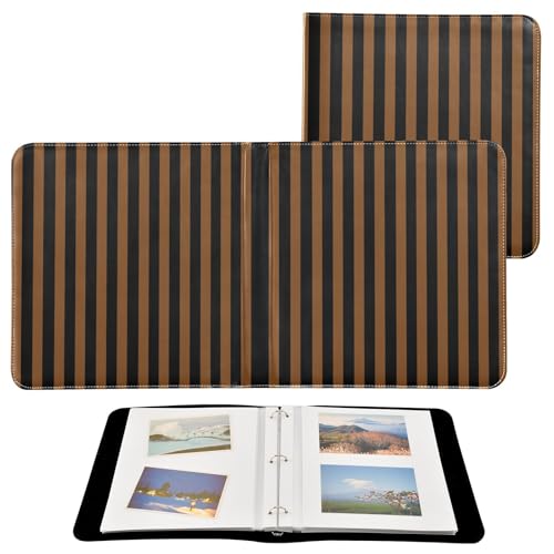 Álbum de fotos de cuero PU FLildon, tamaño 11.8 x 11.2 pulgadas, 40 páginas, anillado de 3 argollas miniatura 2
