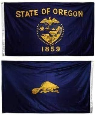 Flag Double Sided Nylon State of Oregon 2X3 2Ft X 3Ft House Banner