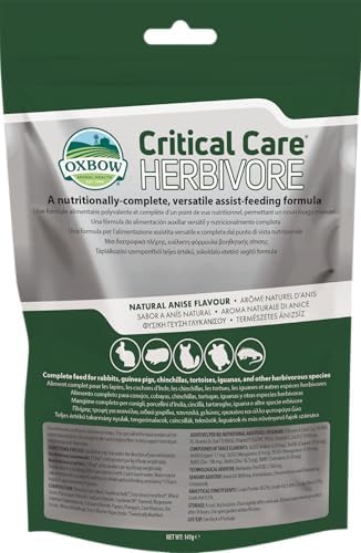 Oxbow Critical Care Herbivore Anis pour Petits Animaux -141g