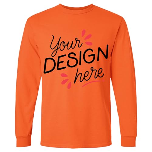 Custom Long Sleeve Shirt for Men Women, Add Your Own Design Logo Text Photo Long Sleeve T-Shirt, Personalized Tee Shirt2