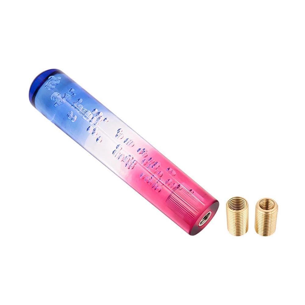 HYASDBWE Car Modification 15cm Universal Gear Shift Knob Crystal Bubble Car Styling Manual Shift Stick Gear Knob Gear Shifter Parts(Blue-Purple)