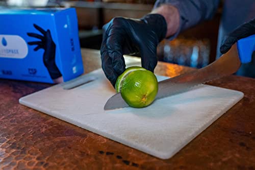 Clean Space Project Csp Black Nitrile Gloves, Extra Thick 5.5 Mil, Disposable, Powder-Free, Latex-Free #TOP6