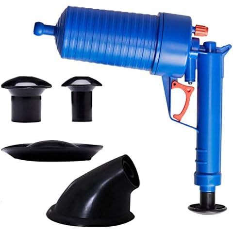 Toilet Plunger Drain Unblocker Cleaning Tools with Heavy Duty, High Pressure Air Drain Blaster Powerful Pump Plunger for Toilet,Sink,Bathtub,etc,Plumbing Ware Cover