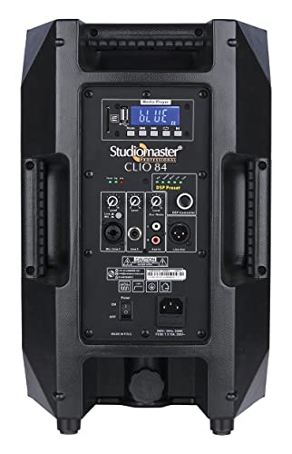 Image of Studiomaster Clio 84 2-Way Bi-Amplified 200W (Rms) Active Loudspeaker With (Tws) - Black