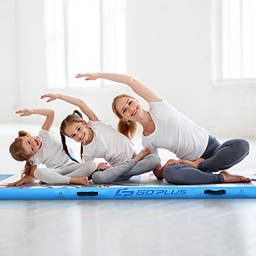 COSTWAY 300 x 100 x 10cm Opblaasbare airtrack tumbling mat, gymnastiekmat, gymnastiek training mat met elektrische… - Image 7
