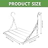 STOBAZA Séchoir Suspendu en Acier Inoxydable 15.75X9.84X9.45 Pouces Étagère Balcon Multifonctionnel Gain De Place pour Vêtements Chaussures Écharpes sans Pinces
