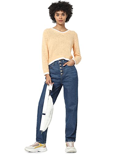 Image of ONLY Women's High Rise Straight Fit Jeans