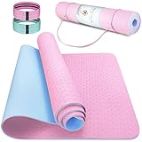 ➤EINFACH ZU TRAGEN – Die sportmatte wiegt nur 0,85 kg und wird mit einem tragegurt, das fitnessband wird mit einer Aufbewahrungstasche geliefert, damit beide leichter an jeden ort getragen werden können, an dem Sie trainieren möchten. Zum beispiel in fitnessstudios, sporthallen oder im freien. Wenn sie irgendwelche fragen haben, nehmen sie bitte kontakt mit uns auf. Wir garantieren Ihnen eine 100% zufriedenstellende lösung.