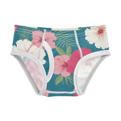 KLL Hibiscus Aloha Hawaiian Little Boys Pure Cotton Nighttime Underwear Cute Children Undies