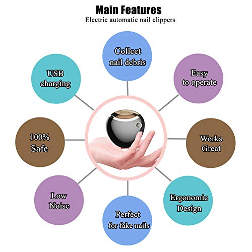 image for XHBHH Nail Clippers Nail File Nail Trimmer Nail Cutter Nail Scissors E