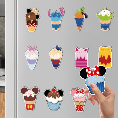 12 piezas iman decorativo estilo helado para puerta miniatura 3