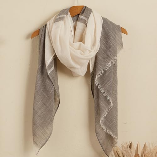 Hadley Wren womens Emma Color Block Striped Scarf, Lightweight for Spring/Summer3