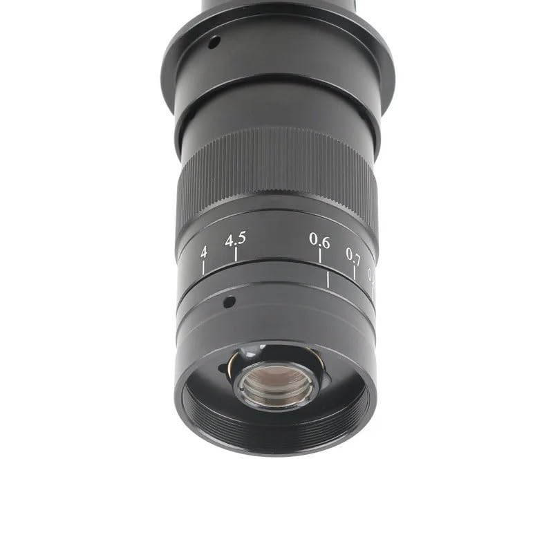 Lente de montaje ajustable con Zoom C 8X-180X, aumento de 0,6-4,5 for cámara de vídeo industrial HDMI VGA USB