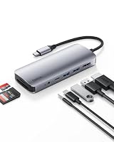 Belkin USB-C Hub, 7-in-1 Multiport Adapter - USB Docking Station with 4K HDMI, USB-C PD 3.0 Port, 2 x USB-A 3.1 Ports, SD Card & MicroSD Card Slots, & 3.5mm Audio Jack for MacBook, Air, iPad Pro, XPS
