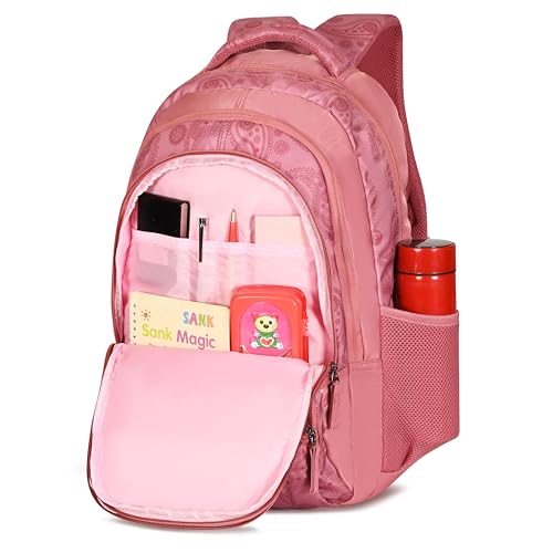 Image of BEAUTY GIRLS BY HOTSHOT FLORAL 1594|SCHOOL BAG|TUTION BAG|COLLEGE BACKPACK|LARGE SIZE|WATER RESISTANT|19 INCH|FOR GIRLS & WOMEN|36 LITERS BACKPACK