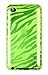 Green Zebra Striped Flexi TPU Case for Apple iPod Touch 4G (4th Generation)