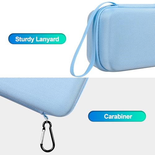Image of BOVKE Kids Instant Print Camera Case Compatible with Dylanto /ESOXOFFORE /DUDUDRAGON /Cimizi /Gofunly /YEEHAO /SOOGOOEY, Portable Storage Bag Holder Organizer for Photo Paper & Accessories, Blue