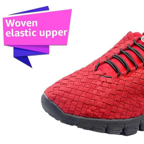 Image of Zee Alexis Women's Danielle Sneakers | Breathable Lightweight Flexible Casual Comfortable Slip-On No-Tie Elastic Laces Woven Shoes