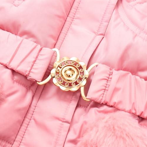 Little Girl Winter Dress Coat Fleece Warm Puffer Jacket Kids Heavyweight Clothes3