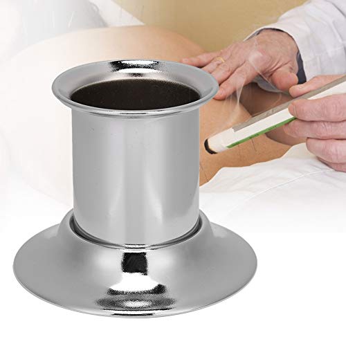 Image of Stainless Steel Moxa Stick Extinguisher, Multi-specification Optional Moxibustion Roll Extinguisher With Ash Collector Tray Dish Stable Base,2.13 * 3.23 * 2.76inch (4CM)