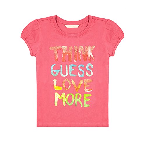 T-shirt rose fille Guess K51i36 vêtement mode rose pour fillette