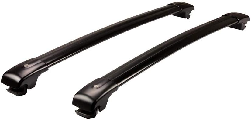 2Pcs Lockable Roof Rack Cross Bars Crossbar Baggage Luggage Carrier Rack Fit for Mercedes Benz GLB X247 2019-2021 - Black