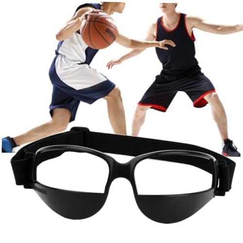 Basketball Glasses Low Head Training Aid Goggles Black Comfortable Soft Plastic Adjustable