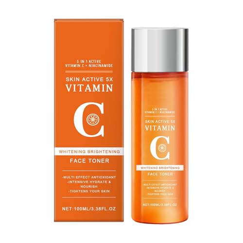 5X Vitamin C Toner, Vitamin C Toner Spray for Face, Hydrating Facial Toner & Anti-Aging Serum for Brighter, Smoother Skin, Suitable for All Skin Types (1)