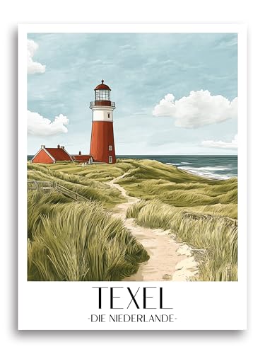Texel Pays-Bas poster de ville impression d'art haut de gamme