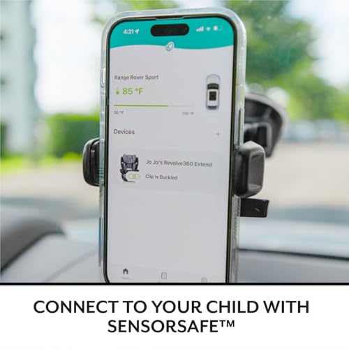 Evenflo Gold Revolve360 Extend All-in-One Rotational Car Seat with SensorSafe (Sapphire Blue)