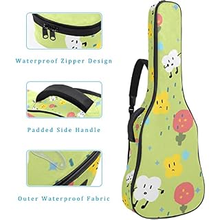 Étui de protection rembourré pour guitare acoustique classique Motif géométrique, Multicolore 09, 42.9×16.9×4.7 in… - Les Beatles, Paul McCartney, John Lennon, RIngo Starr, George Harrison Étui de protection rembourré pour guitare acoustique classique Motif géométrique, Multicolore 09, 42.9x16.9x4.7 in… – Image 4