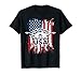 Swimming USA Support The Team Shirt USA Flag Pool T-Shirt