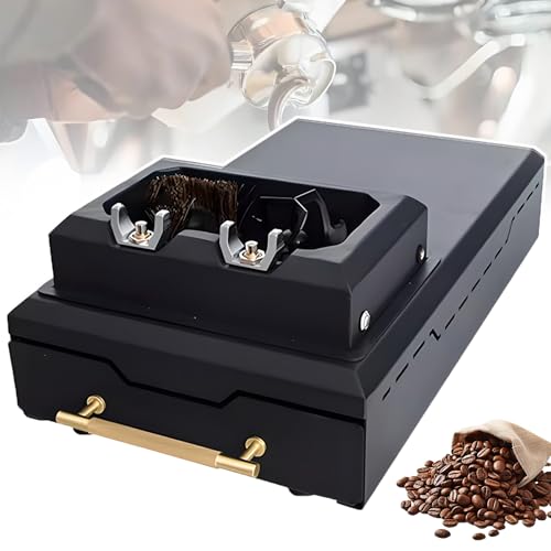 Limpiador eléctrico de portafiltros de café, máquina automática de limpieza de suelos de 58 mm, diseño desmontable para una fácil limpieza, ideal para el hogar, cafetería, restaurante