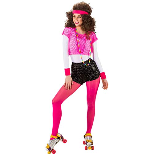 NET TOYS Verführerische Damen Hot Pants 80er | Schwarz in Größe S/M (36 - 42) | Eng anliegende Frauen-Hosen Disco | Ideal für Mottoparty & Karneval