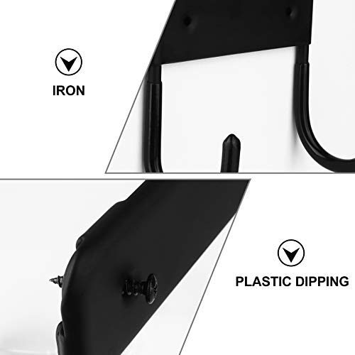 WINOMO Suporte para tábua de passar roupa para suporte de parede preto Suporte para tábua de passar