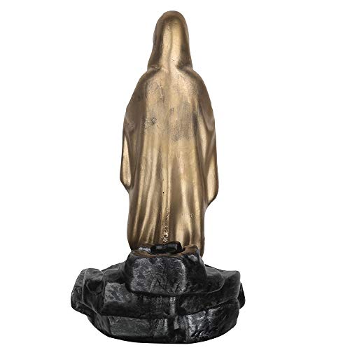 Image of Craftam Big Size Virgin Mother Mary Smoke Backflow Cone Incense Holder with 20 Incense Cones, Christian Religious Gifts (LWH 10X10X19 cm)