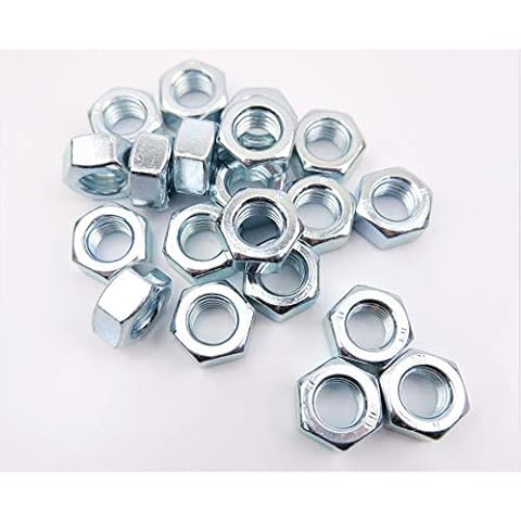 M12 (12mm) Hex Nut - Steel (Pack of 20) Hexagon Plain Bright Zinc Plated BZP Grade 8 (M12) Cover
