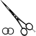 Candure Hairdressing Scissor Barber Salon Shear Stainless Steel Hair Cutting Scissors for Professional, Hairdressers, Barbers and Salon Use for Women, Men, Children and Adults 6.5" Inch