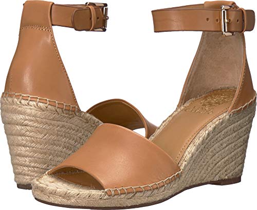 Vince Camuto Women's Footwear Leera Espadrille Wedge Sandal, Tan, 6.5 US