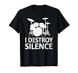 Photo Gallery i destroy silence drums - divertente batterista scherzo musicista maglietta Photo Gallery i destroy silence drums - divertente batterista scherzo musicista maglietta