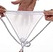 Newsywell Men's Ice Silk Male Thong Bikinis Fashion Micro Low Rise Microfiber Bulge Briefs Underwear Red Medium
