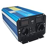 La carcasa de aluminio para una excelente disipación del calor, combinada con ventiladores activados por chip inteligente, mantiene fresco el inversor ecológico y ahorra energía. Un juego adicional de cables de batería de cobre garantiza una conducción de energía óptima. Cada pieza se prueba antes del envío.