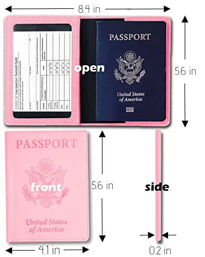 Passport Holder,Passport And Vaccine Card Holder Combo,Passport Holder With Vaccine Card Slot,Travel Essentials,Passport Cover,Passport Case,Passport Wallet,Travel Document Organizer,Travel Gifts #TOP1