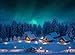 Produktbild MyVILLAGE Hintergrund Poster Aurora Borreal mit optischen Fasern 76 x 56 cm MYCL04 Krippe