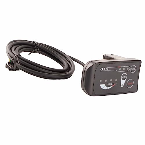 Electric Bicycle LED Display, 48V LED810 Instrument Display Meter Panel Electric Scooter Control Panel LED Display for Electric Bicycle and Electric Scooters