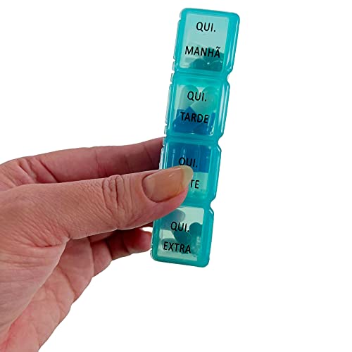 Porta Comprimidos Organizador De Medicamentos Remédio Diário e Semanal Caixa Organizadora De Medicaç