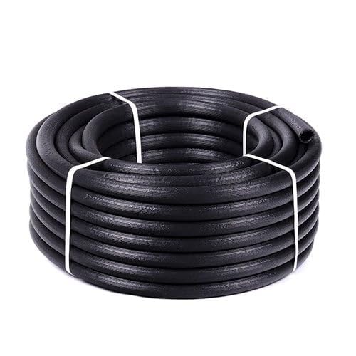 HydroSure Heavy-Duty Anti-Kink Hose Pipe 25 mm x 50 m Matte Black - Premium Outdoor Watering Hose with Anti-Kink Technology for Tangle-Free Performance, UV-Resistant and Durable Construction for Lawn