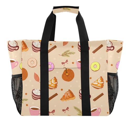 Grand sac de plage en toile imperméable pour vos week-ends ensoleillés couleur café